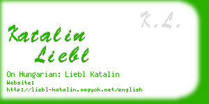 katalin liebl business card